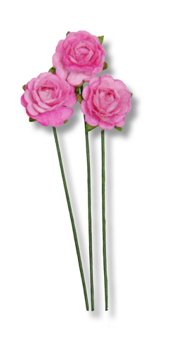 SMALL STEMMED ROSE 10x60mm open