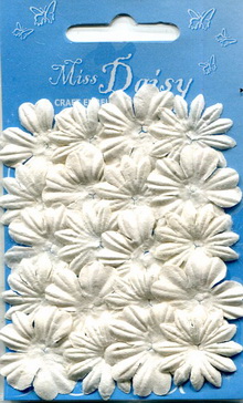 Set of 20 petals 25mm white