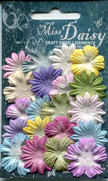 Set of 20 petals 25mm pastels