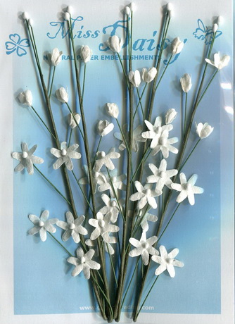 Sprig Flowers white