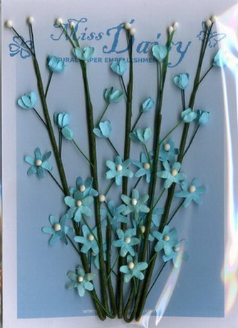 Sprig Flowers turquoise