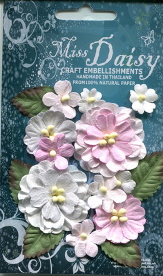 Set of flowers and leaves in pastel colours, rose-grey