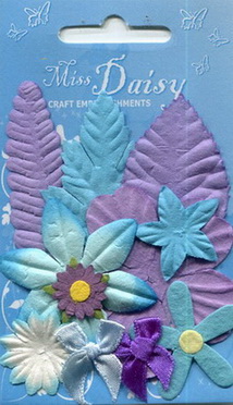 Flower Set lavender turquoise