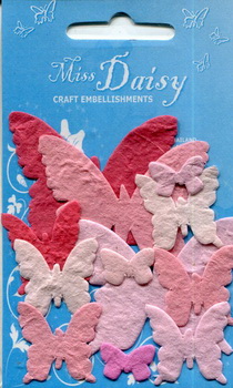 Diecut Set Butterflies pink