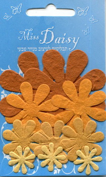 Diecut set Flowers orange