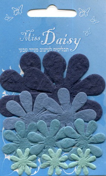 Diecut set Flowers blue