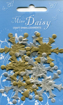 Diecut Set Snowflakes gold silver