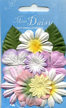 Mixed Flower & Leaf Set pastelpinks