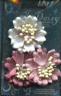 Set of 3 Gardenias 50mm <br>matching colour set<br>peach