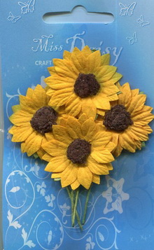 4 stemmed double petaled daisies 35mm