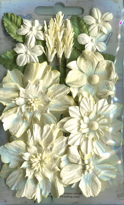 English Garden 1 Flower Sets , cream