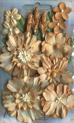 English Garden 1 Flower Sets , ochre