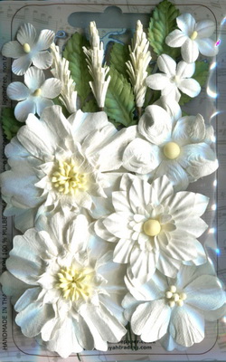 English Garden 1 Flower Sets , white