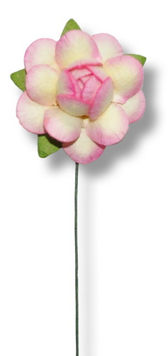 SMALL STEMMED ROSE 28x60mm  open