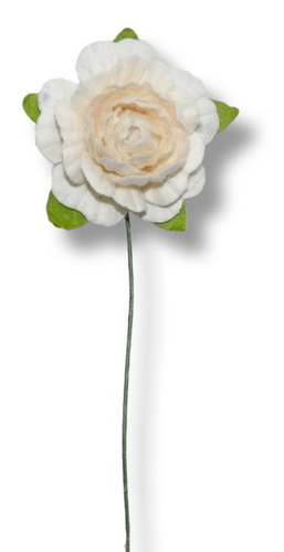 SMALL STEMMED ROSE 25x60mm open