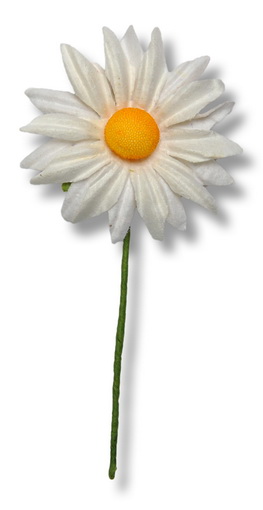 Daisy  40x60mm 2 layers w leaf