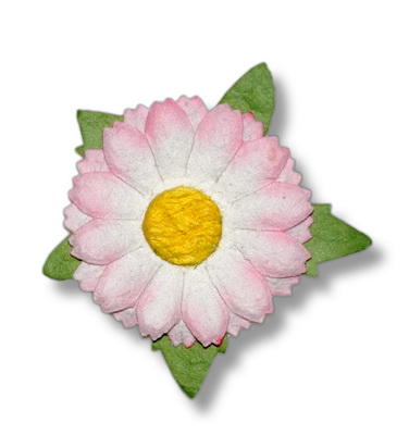 Small Daisy Petal  30mm with leaves